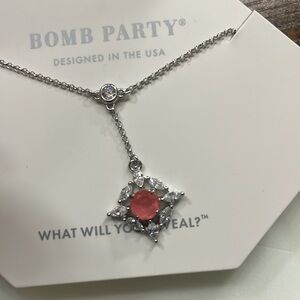 BP The sterling club lab created watermelon calcite fused w/genuine quartz